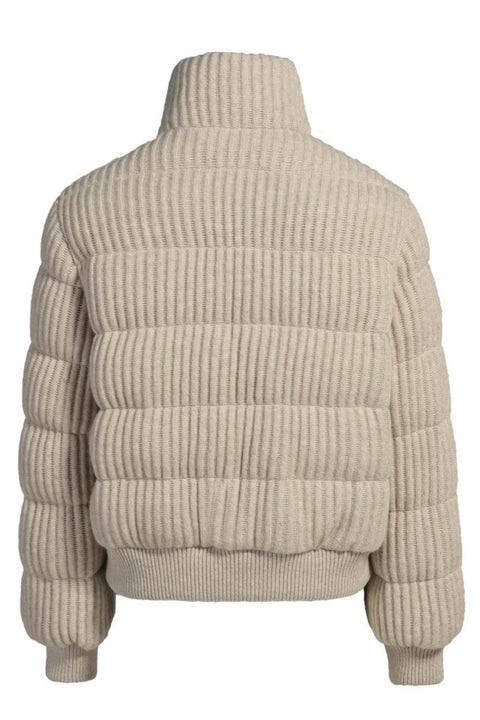 Down Wool Parka with Fur