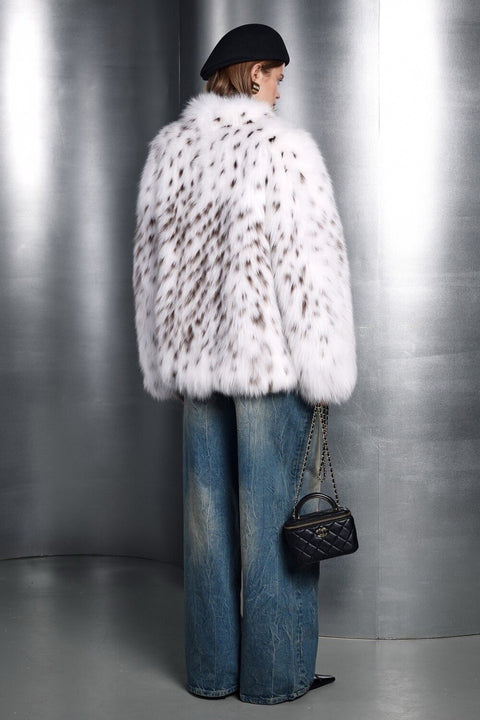 Lynx-Inspired Fox Fur Coat
