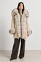 Parka doublée en fourrure de renard