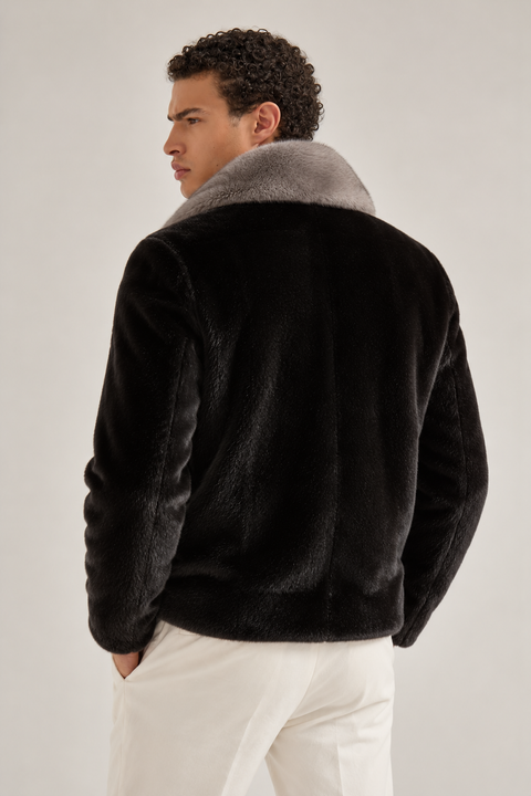 Men Genuine Full Mink Jacket