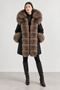 Parka doublée en fourrure de renard