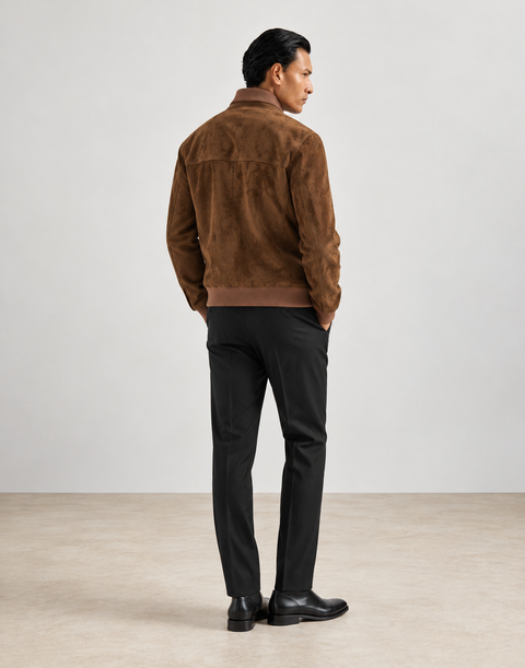 Chaqueta de piel de cordero auténtica