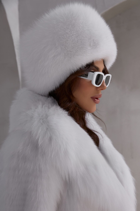 White Fox Fur Hat